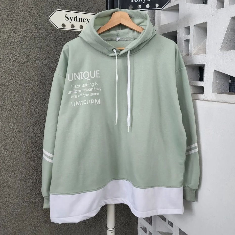 Unique Hoodie Sweater Hoodie Unisex Gaya Santai Simple