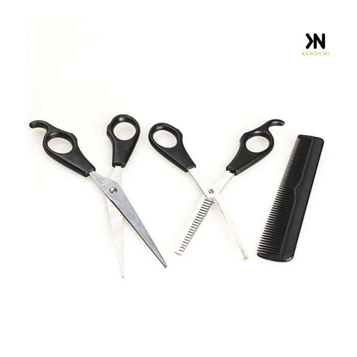 Gunting Rambut Set 3pcs gunting sisir dan gunting sasak