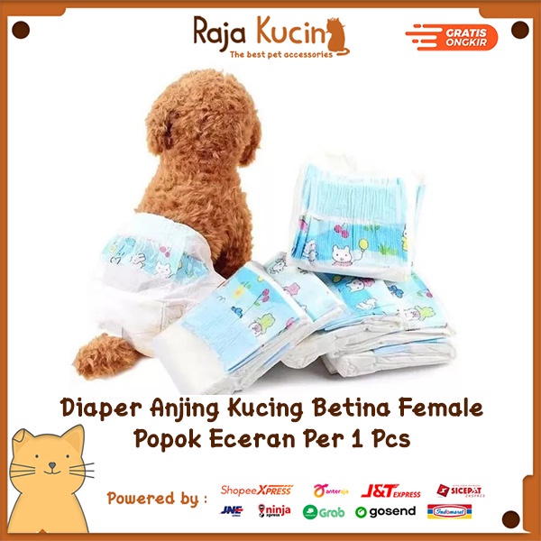 Diaper anjing kucing betina female diaper popok anjing kucing eceran