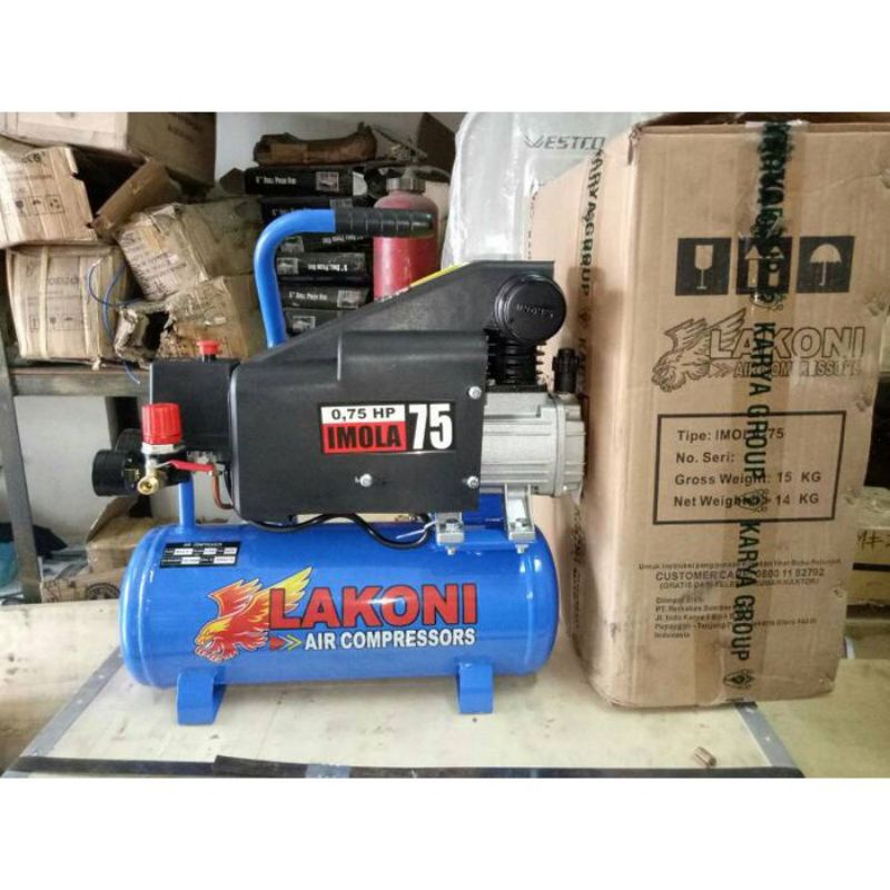 COMPRESSOR KOMPRESOR UDARA ANGIN LISTRIK 0,75 HP LAKONI IMOLA 75