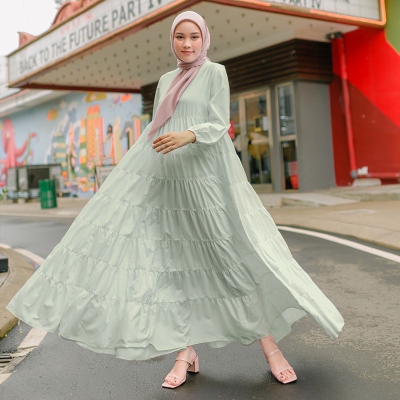 HijabChic-Finna Sage Green Dress