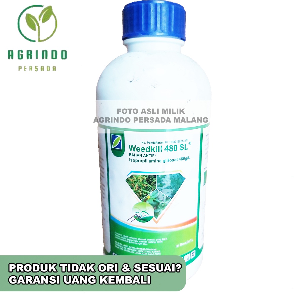 Herbisida Weedkill 480SL 1 liter | Weed Kill 1 Liter | Weedkill 1 Liter Herbisida pembasmi rumput mati sampai akar