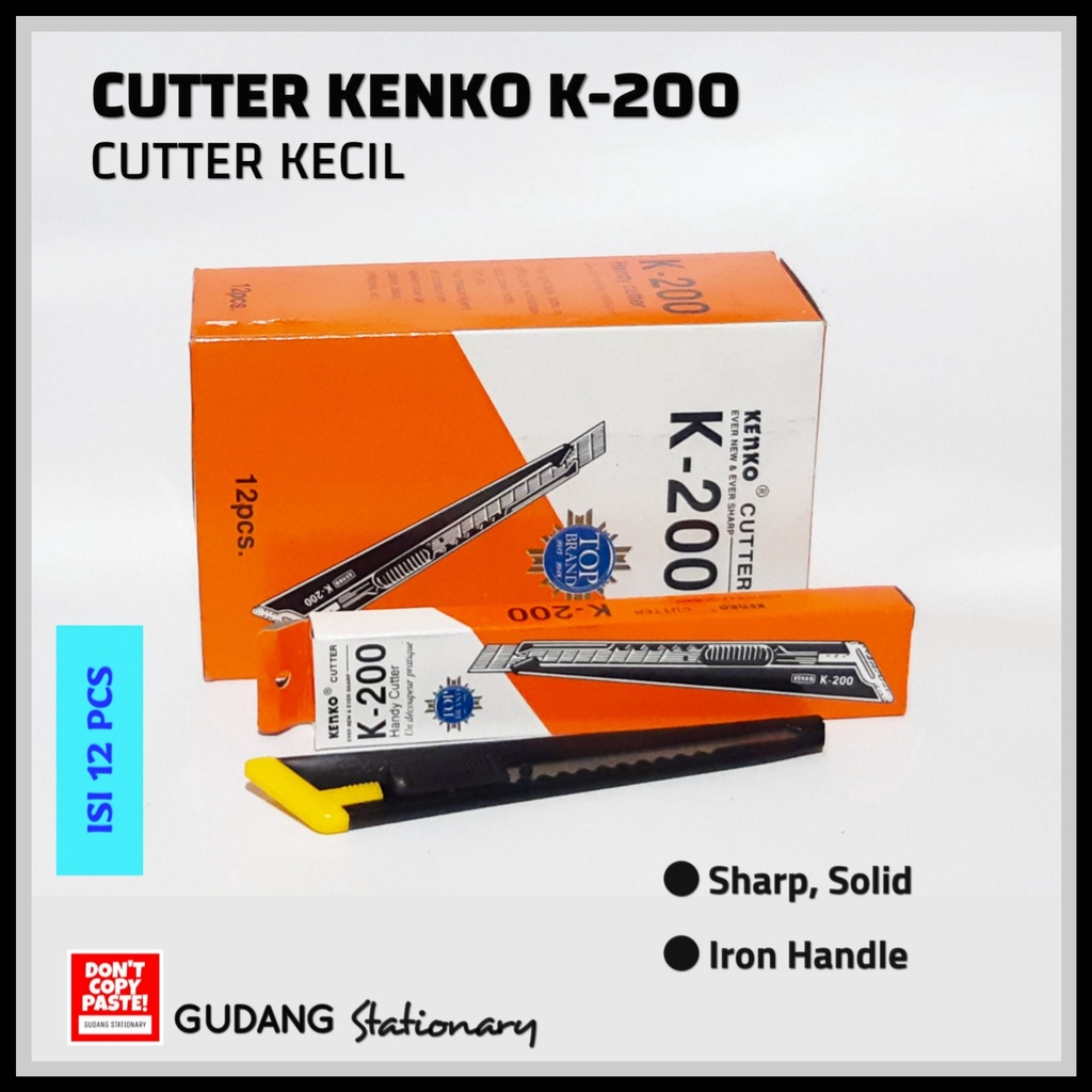 Cutter Kecil KENKO K-200 [ isi 12 pcs ]