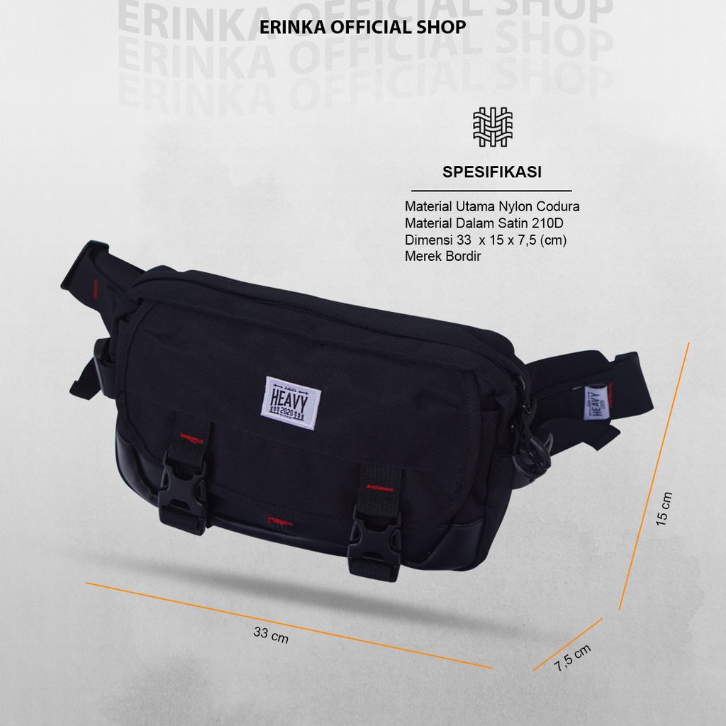 Tas Waistbag Pria Heavy Premium Distro - Tas Pria Heavy Terminator Glad