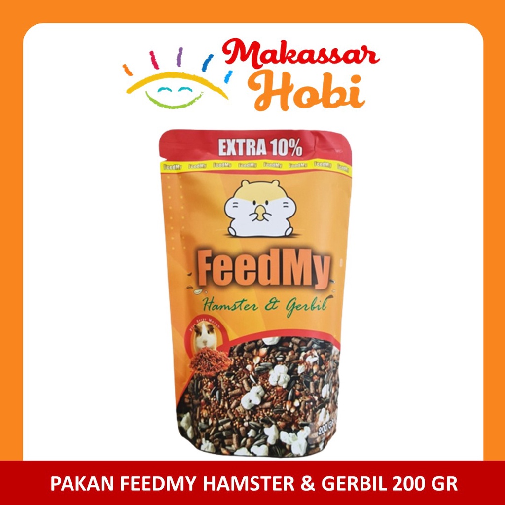 Makanan Hamster FeedMy Feed My 200g Kuaci Kwaci Pakan Hamster &amp; Gerbil