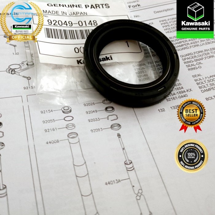 Seal Shock Depan KLX-BF / DTracker / Seal Oil 92049-0148