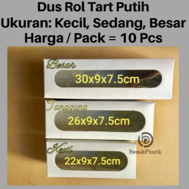 

り Dus Rol Tart Putih / Dos Rol Tart Putih Polos / Kardus Rol Tart / Kotak Kue Rol ほ