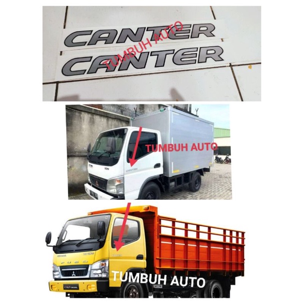 Striping Sticker Stiker Logo Canter 1 Pcs Mitsubishi Truck Double Engkel Dump Box Bus Karoseri