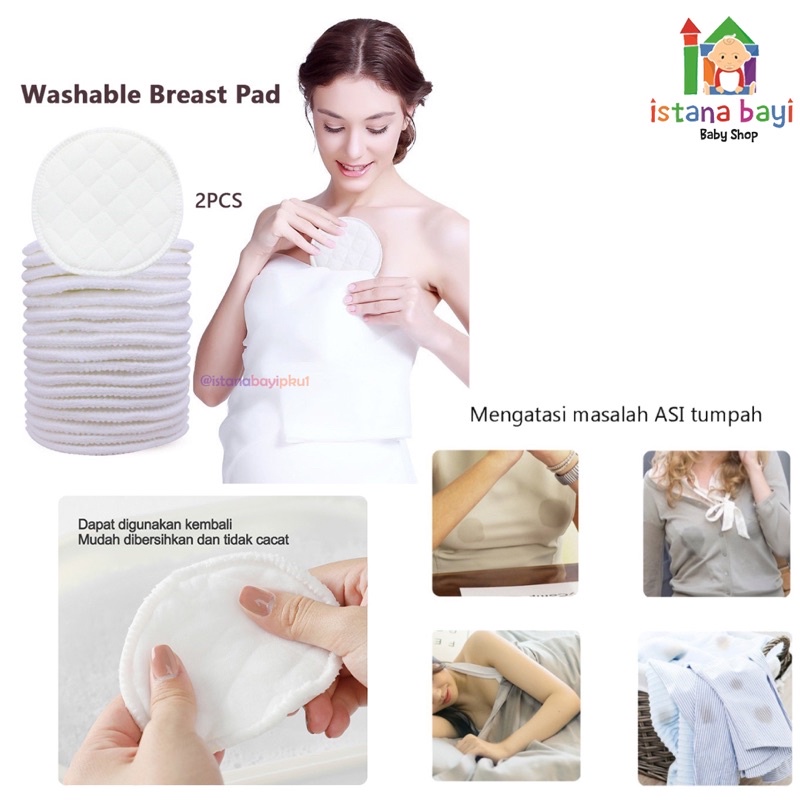 Avent Washable Breastpads (isi 6 pcs) with laundry bag/Penyerap Asi