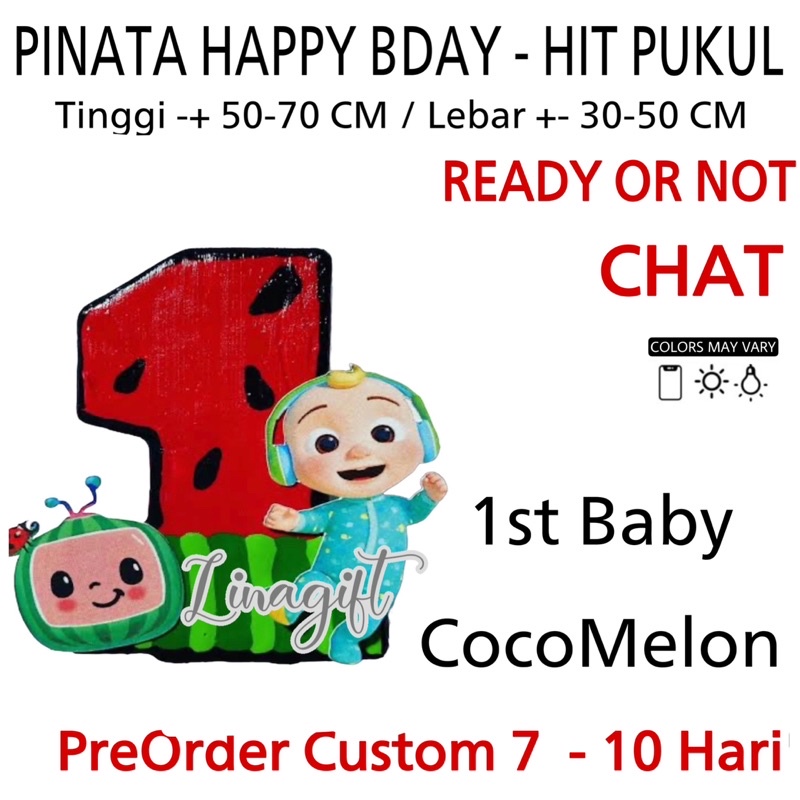 PINATA ULANG TAHUN (KHUSUS PO 7-10 HARI) BIRTHDAY/ BDAY/ CUSTOM/ PREORDER/ GOJEK ONLY