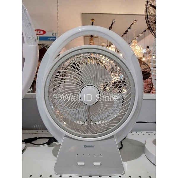 Kipas Angin Meja 8Inc Dengan Lampu Emergency/Rechargeable - Krisbow Original 100%