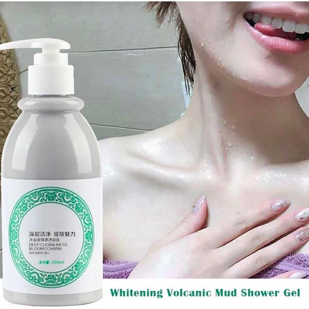 (100% ORI) VOLCANIC MUD BODY WASH SABUN MERGECO WHITENING PEMUTIH BADAN 250ML