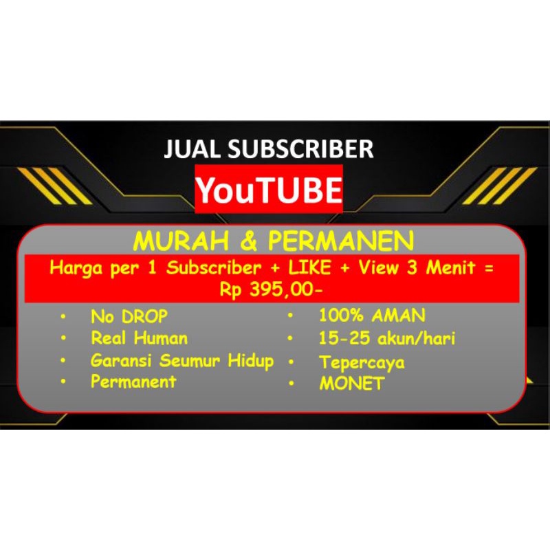 SUBSCRIBER YOUTUBE - MENAIKAN RETENSI | NO DROP & BERGARANSI
