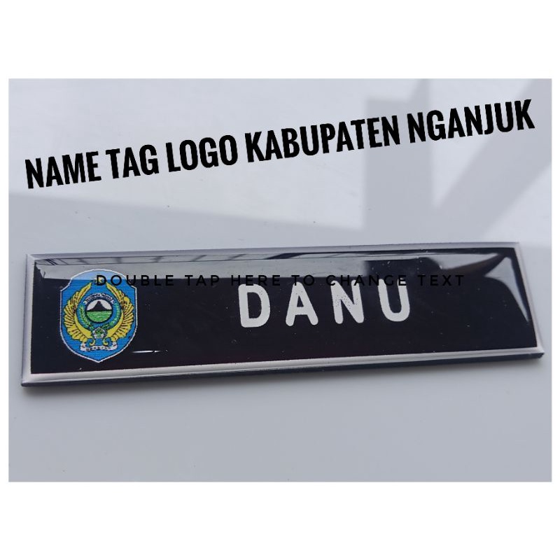 Name Tag Papan Nama Dada Logo Kabupaten Nganjuk