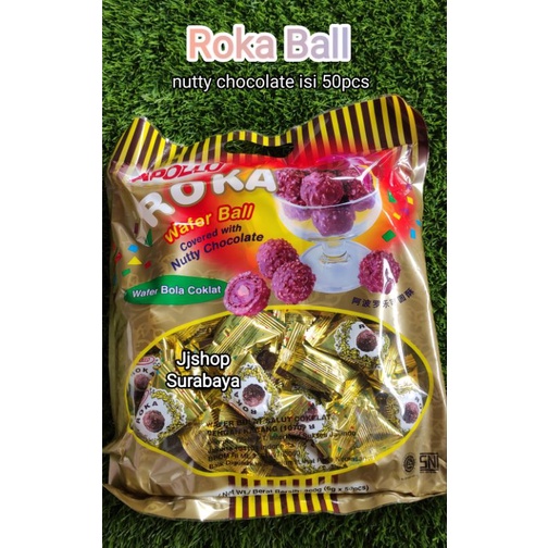 

Roka ball coklat isi 50