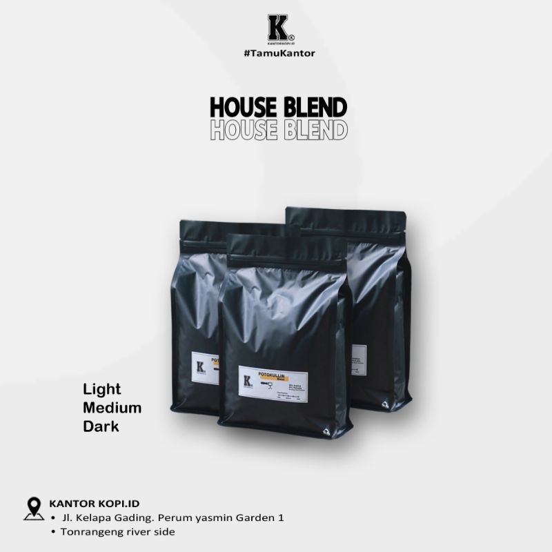 

Kopi House Blend - Espresso - Whole beans - Kantor kopi.id