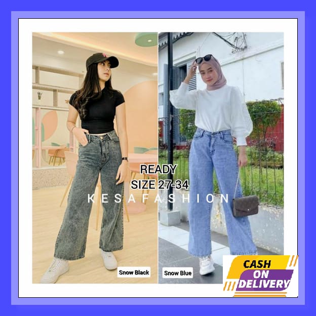 Celana Kulot Jeans Wanita 2022Panjang Pendek Kekinian Ootd Jins Import Sobek2 Cewek Trend Highwaist 