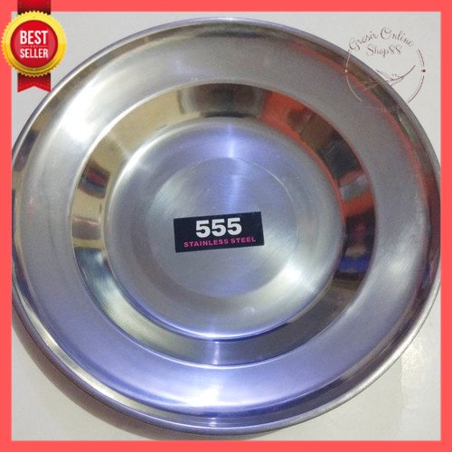 [GOS] C202 - Piring Stainless 20cm ROSH - Soup Plate 20cm