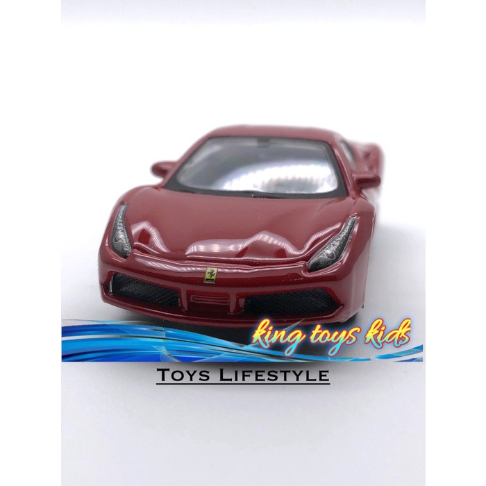 BARU / Bburago Diecast - Ferrari 488 GTB Skala 1:64 (Ferrari Series)