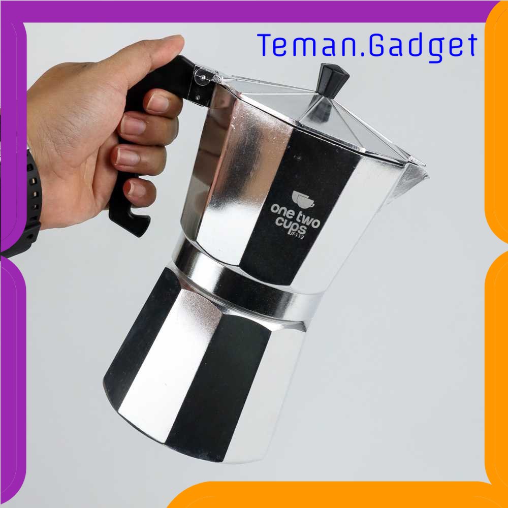 TG - DPR One Two Cups Espresso Coffee Maker Moka Pot Teko Stovetop Filter - JF112