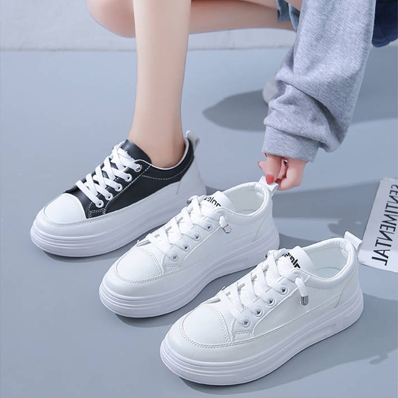 TOPGROSIR &quot;FREE BOX&quot; LV0081 Sepatu Sneakers Wanita Casual Polos Import PU