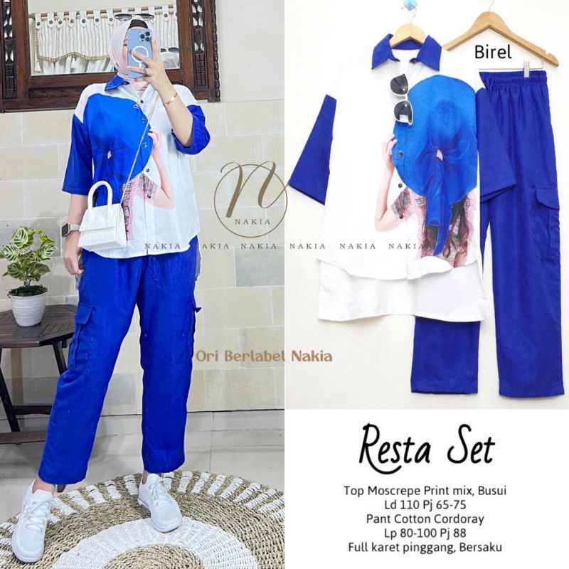 Setelan Celana Resta || RESTA SET || one Set RESTA || Realpict COD