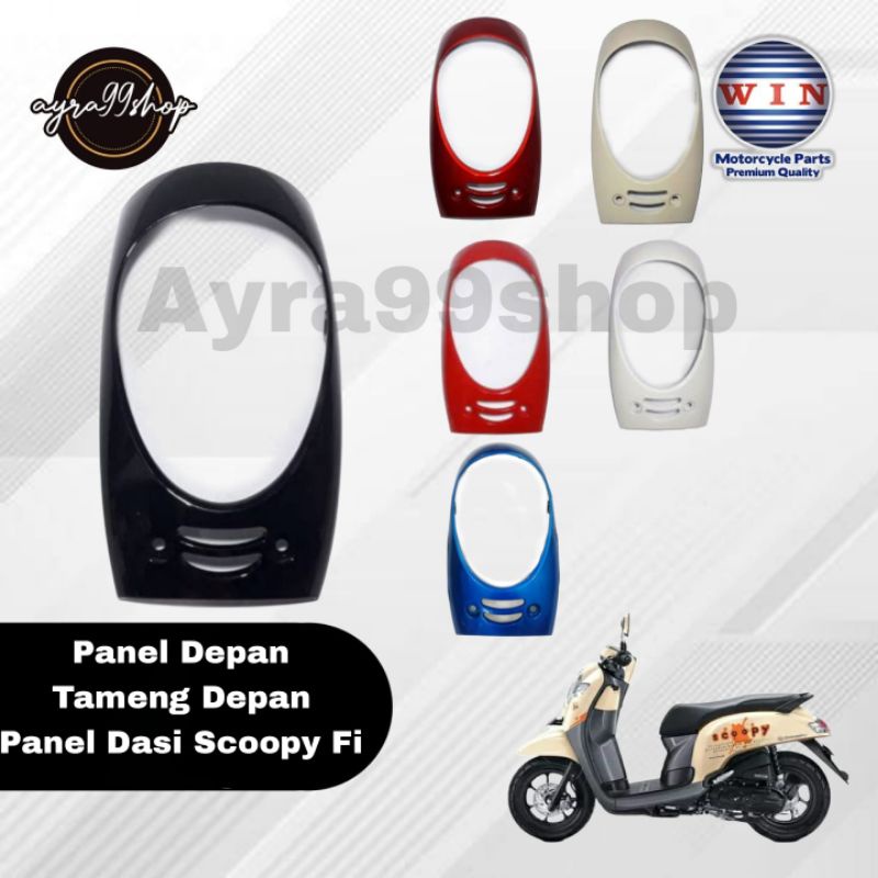 PANEL DASI COVER DADA MOTOR  COVER DEPAN HONDA SCOOPY FI K16 MERK WIN