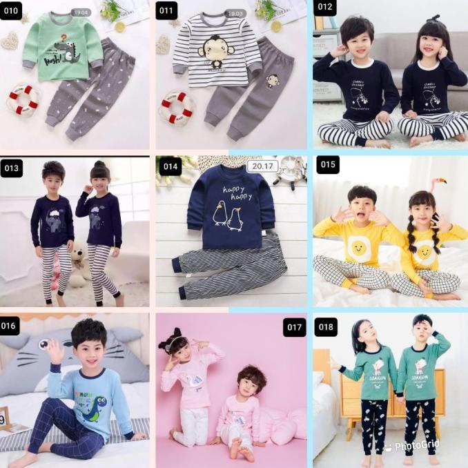 Baju Tidur Anak Bahan Kaos/Baju Tidur Anak/Dari Umur 1-10 Tahun