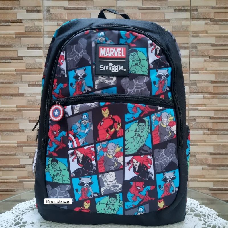Smiggle Marvel Classic Backpack - Black