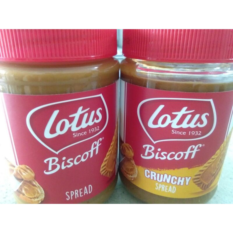 

LOTUS BISCOFF BISCUIT SPREAD 400G/LOTUS BISCOFF CRUNCHY SPREAD 380G/SELAI ROTI/SELAI KACANG