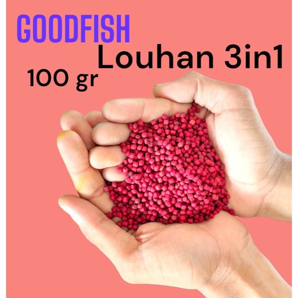 GOODFISH LOUHAN 3IN1 100 GRAM PELET LOHAN SUPER MERAH