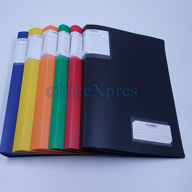 

(Z-Y6Y-☛) Map Plastik / File Dokumen Keeper / Clear Holder F4 Folio 60 Lembar Hombo kekinian