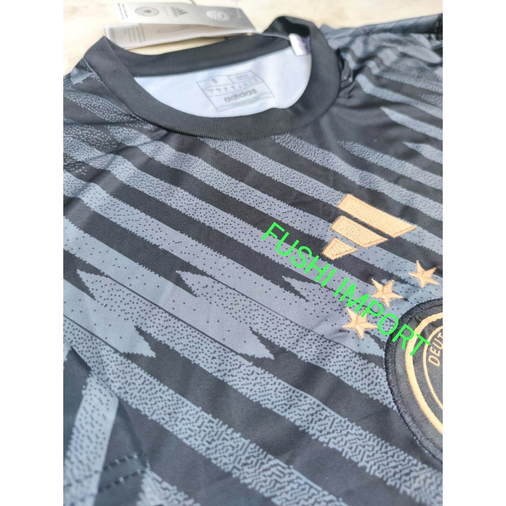 NEW ! Jersey Baju Bola Jermann Pre-Match Shirt Full Patch Piala Dunia World Cup 2022 Germany Grade Ori