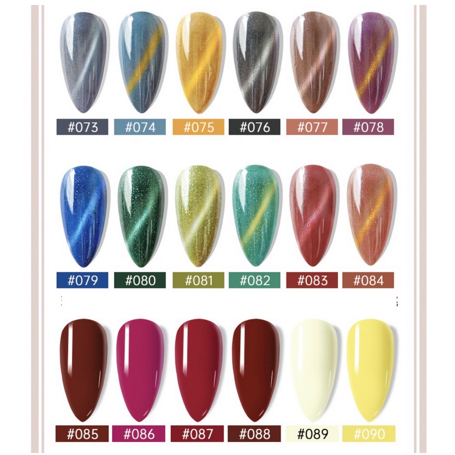 (81-120) RISYAL UV LED gel Nail Polish Soak Off Halal Korea / Kutek cat eyes magnet kuku Nail polish / Nail art KU036