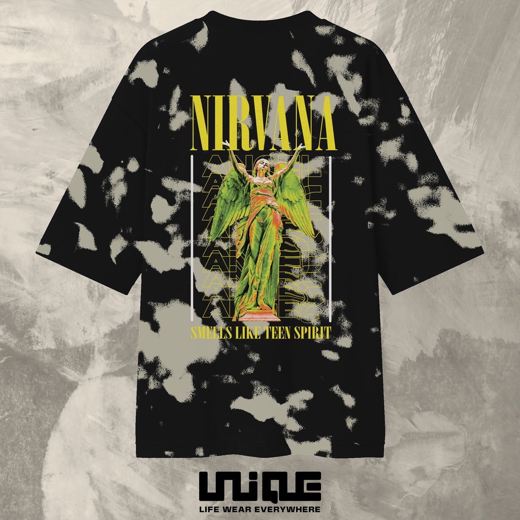 UNIQUE - (Unique Series) Kaos Oversize Nirvana Washing