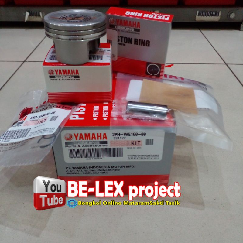 PISTON KIT ORIGINAL YAMAHA MIO M3,MIO Z,MIO S,MIO 125,X RIDE 125,FINO 125,ALL NEW SOUL GT 125