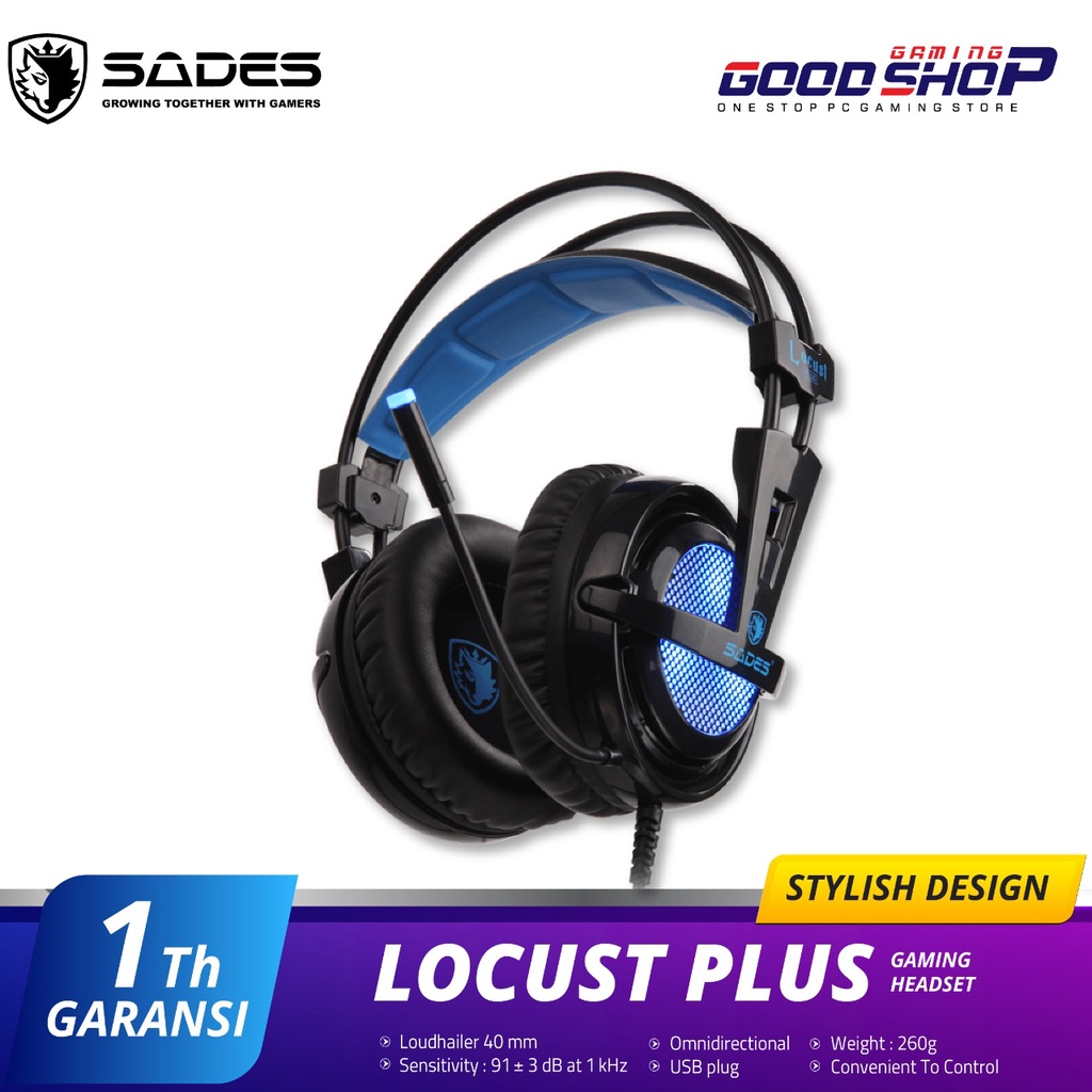 Sades Locust plus RGB - Headset