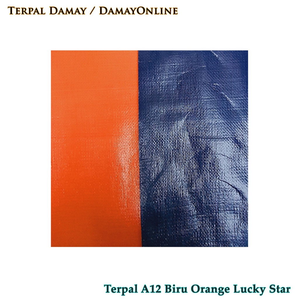 Terpal Jadi A12 Biru Orange Korea Lucky Star ( Harga / Rol )