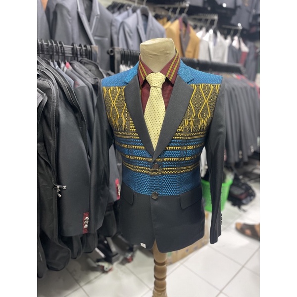 •JAS PRIA /JAS KOMBINASI ULOS /JAS FORMAL / JAS ULOS | SLIMFIT atau REGULER