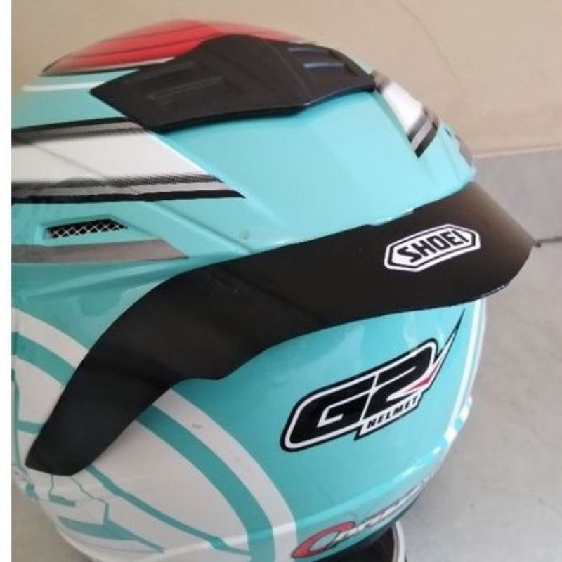 Spoiler helm g2 optimax, ink dynamik, warna hitam, sudah free double tape nya gan,