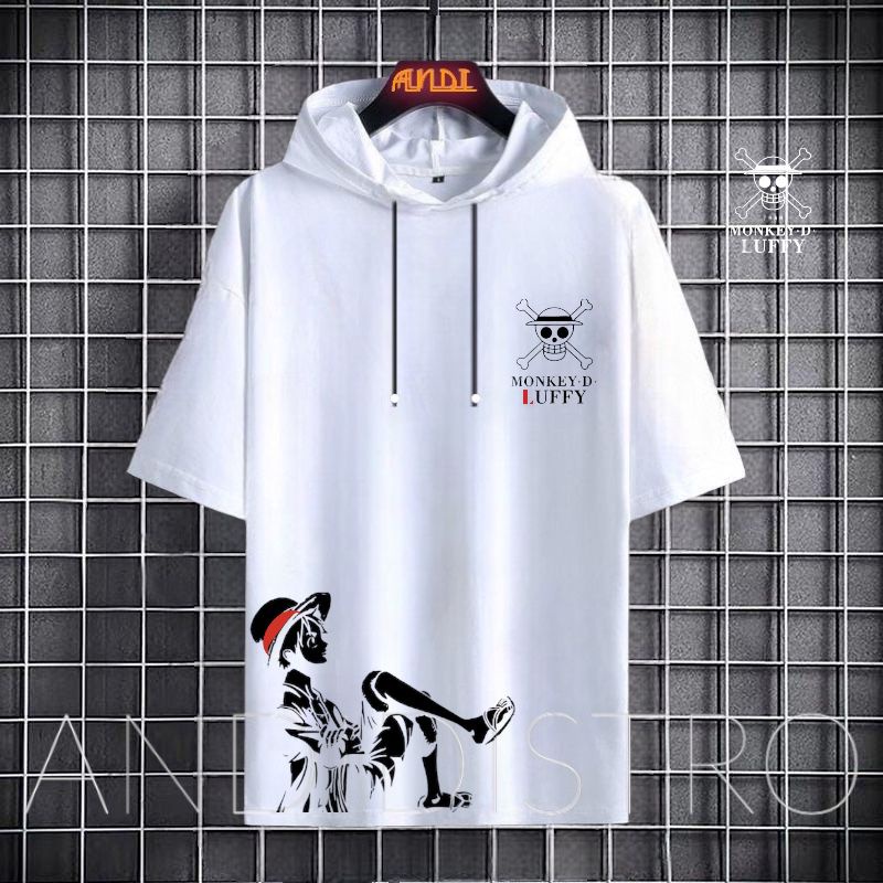 `kaos hoodie pria  premium lengan pendek / hoodie motif lengan pendek / kaos hoodie lengan pendek