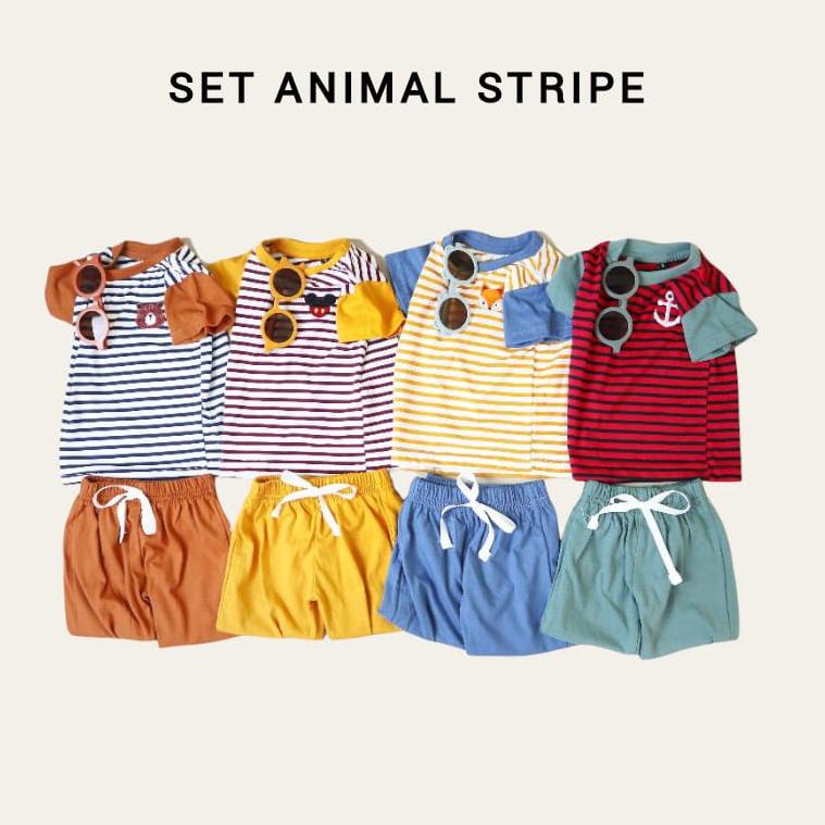 BMA.10De22y ▫ Setelan Anak Bayi 1 2 3 4 5 Tahun Set Baju Anak dan Celana pendek Anak Fashion OOTD An