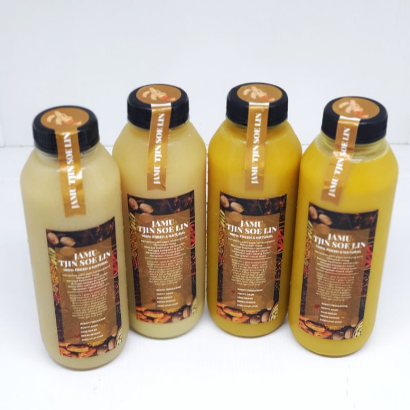 [PROMO DAPAT 3x500ml) Jamu Sehat 100% Organic Natural | Kunyit Asam | Beras Kencur | Jahe Merah | Jamu Uyup Uyup | Kunir Temulawak Obat Asam Lambung Ramuan Tjin Soe Lien 1.5 liter