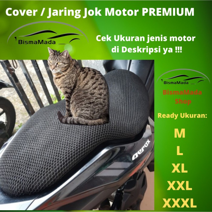 SARUNG COVER JARING JOK MOTOR NEW PCX ANTI PANAS CAKARAN KUCING