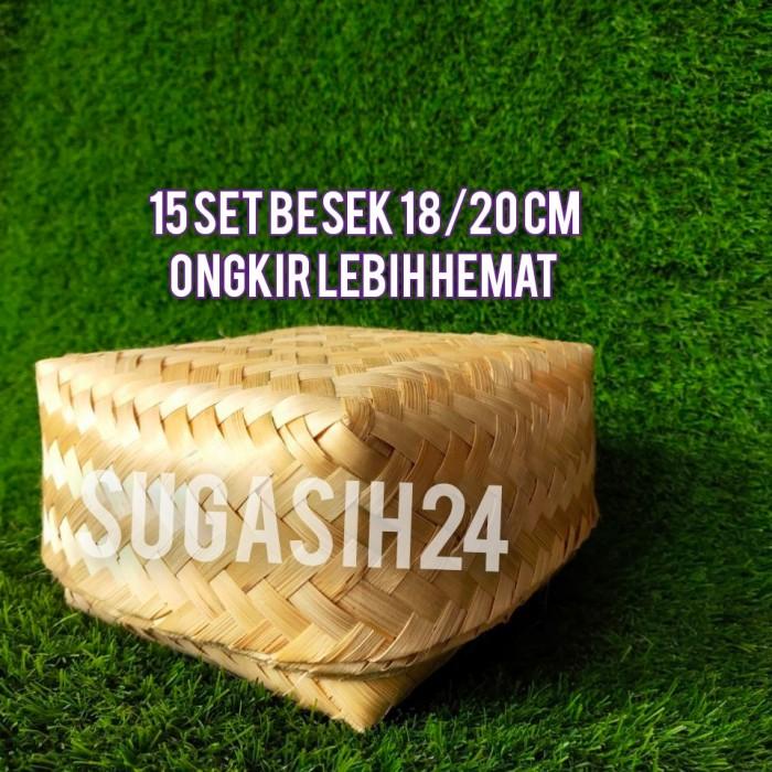

15 Pasang Besek Hamper Sokase Bambu Parcel 044