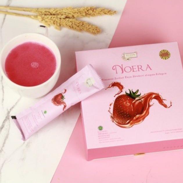 Noera Collagen Drink Minuman Kolagen Strawberry Original BPOM Colagen