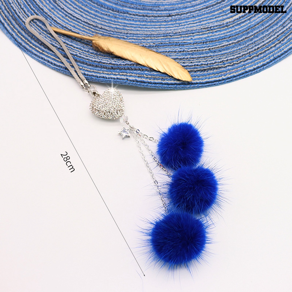 [Dekorasi] Mobil Gantung Liontin Desain Berlian Imitasi Berkilau Dengan Bola Mewah Warna Hidup Mengkilap Efek Visual Hias Alloy Jantung Gantung Dekorasi Mobil Bling Charms Hadiah Untuk Auto