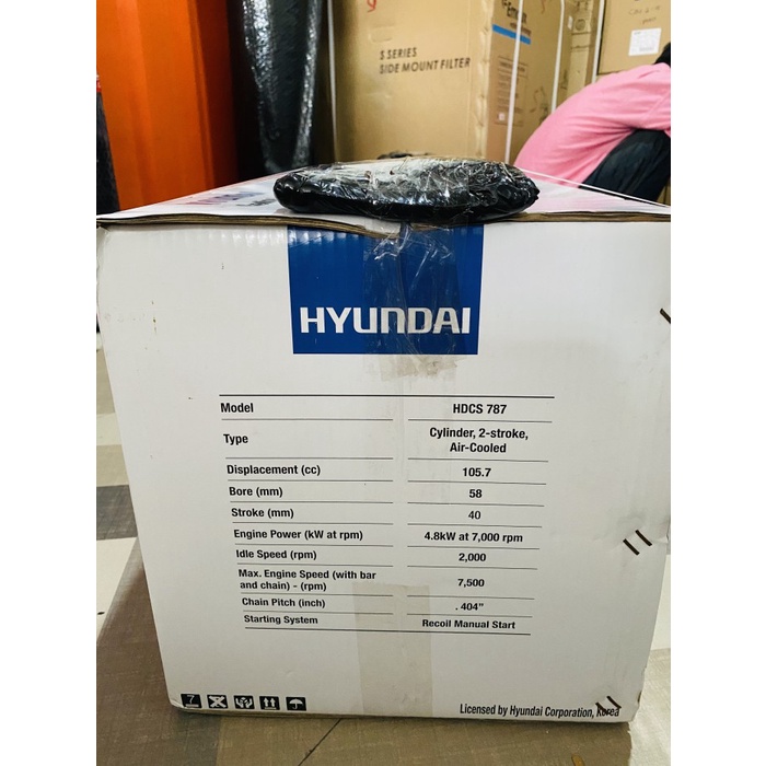 Chainsaw Hyundai Hdc 787 Mesin Potong Kayu Gergaji Kayu 36 Inchi Hdcs