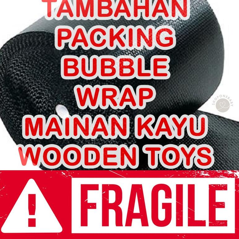 

Tambahan bubble wrap packaging khusus Wooden TOYS dan Kitchen Set biar lebih aman Luar Kota & Pulau ㅖ