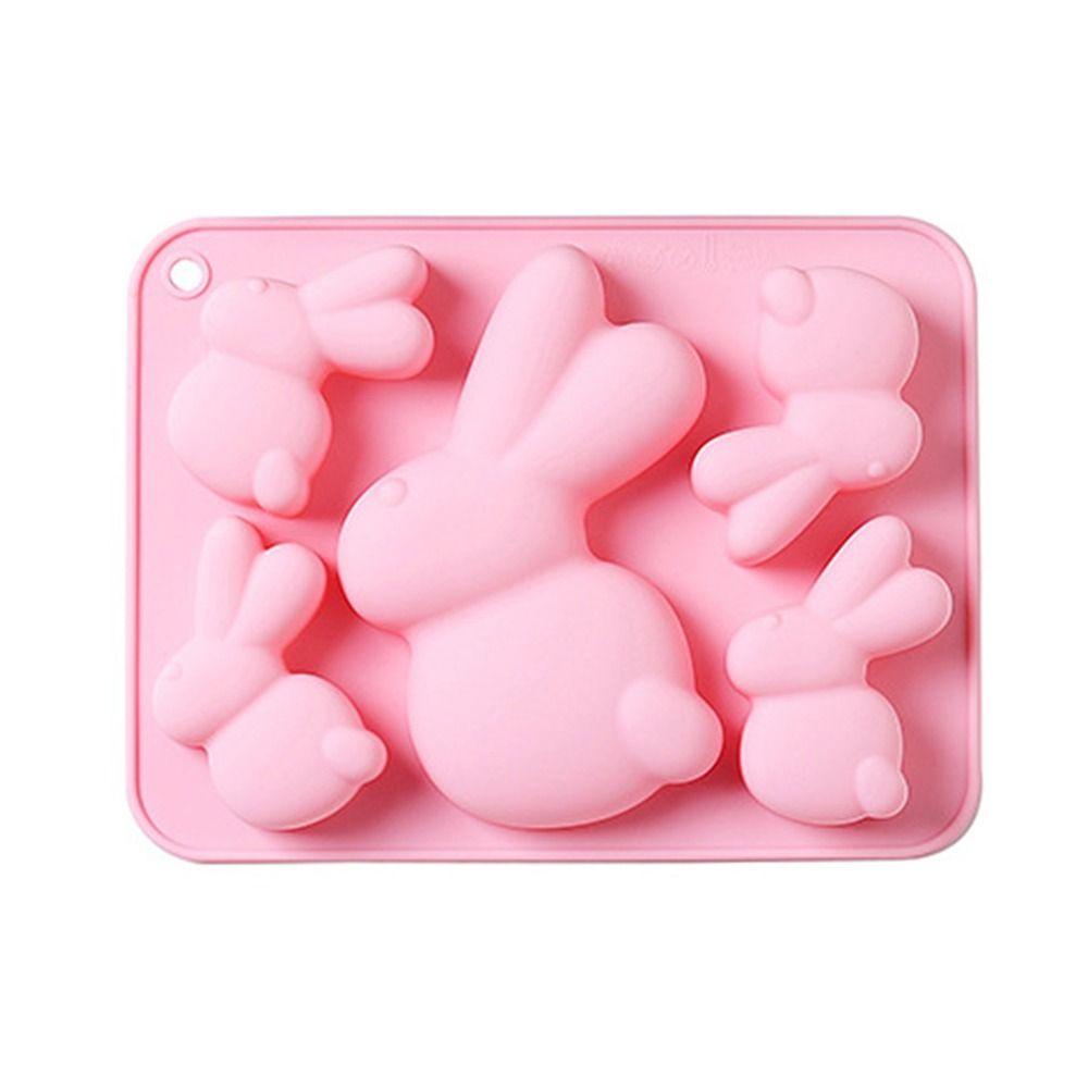 Solighter Easter Day Alat Kue Love Heart Soap Mold Baking Pan Cetakan Silikon